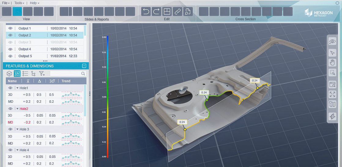Cognitens industrial metrology interface